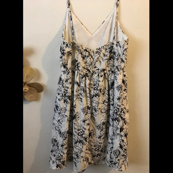 The Ldrs Deep V Floral Crepe Dress - Picture 4 of 6